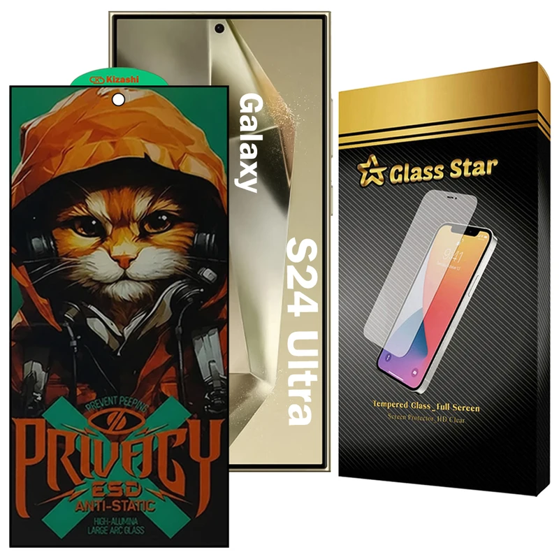 محافظ صفحه نمایش گلس استار مدل CATPRVS مناسب برای گوشی موبایل سامسونگ Galaxy S24 Ultra 5G