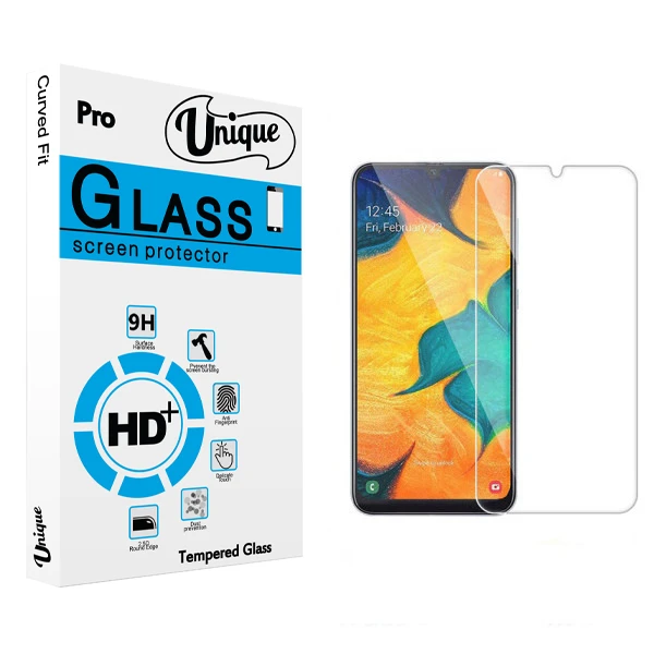 محافظ صفحه نمایش شیشه ای يونيک مدل +Clear مناسب برای گوشی موبایل سامسونگ Galaxy A10