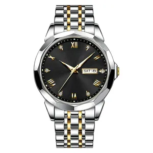 ساعت مچی عقربه‌ای کوارتز  مردانه مدل کلاسیک دی دیت بند استیل کد O4