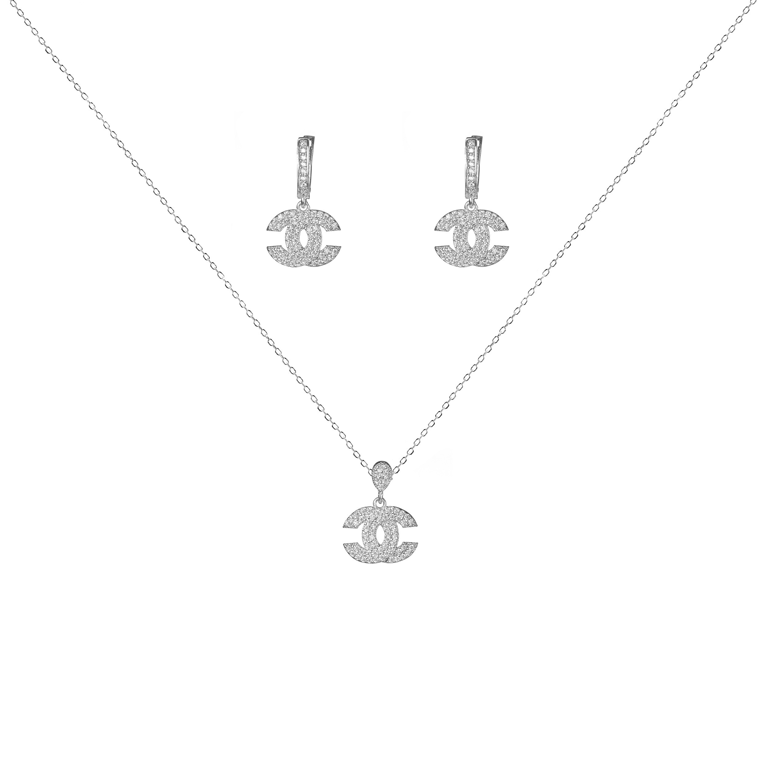 نیم ست نقره زنانه مدل NI B41 نیم ست نقره زنانه مدل NI B41