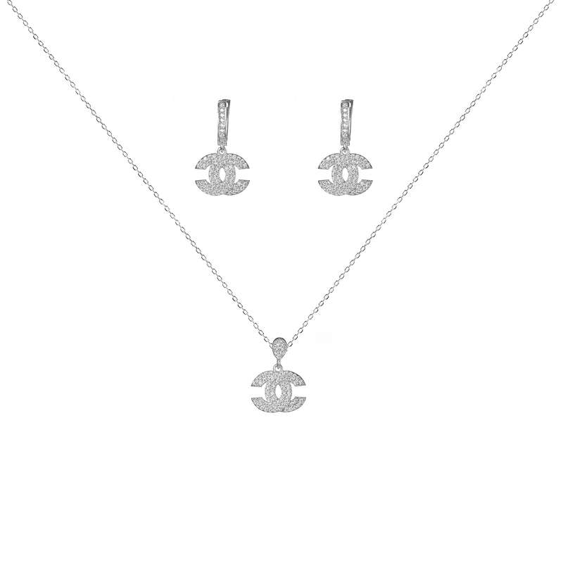 نیم ست نقره زنانه مدل NI B41 نیم ست نقره زنانه مدل NI B41