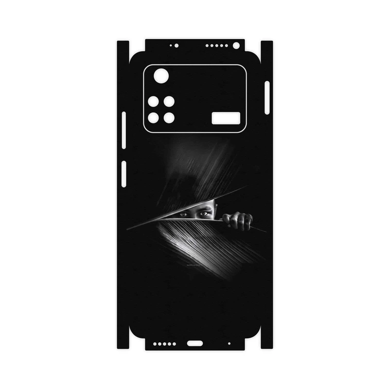 برچسب پوششی ماهوت مدل Black Portrait-FullSkin مناسب برای گوشی موبایل شیائومی Poco M4 Pro 4G