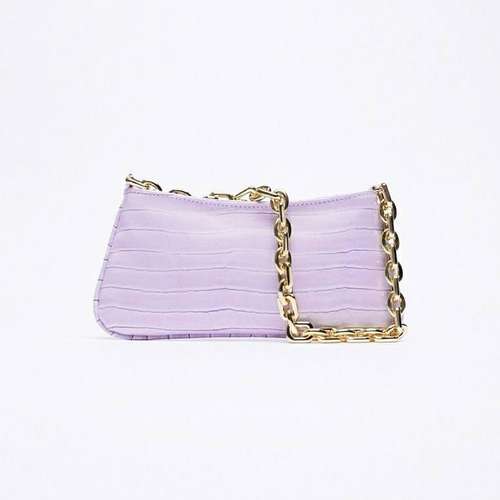 کیف دستی زنانه زارا مدل ANIMAL PRINT WITH CHAIN
