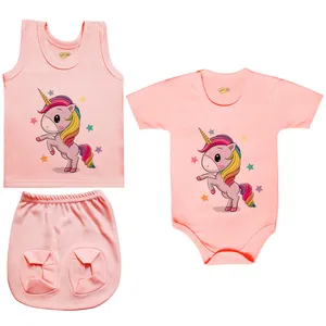 ست 3 تکه لباس نوزادی کارانس مدل PRSZS-3185