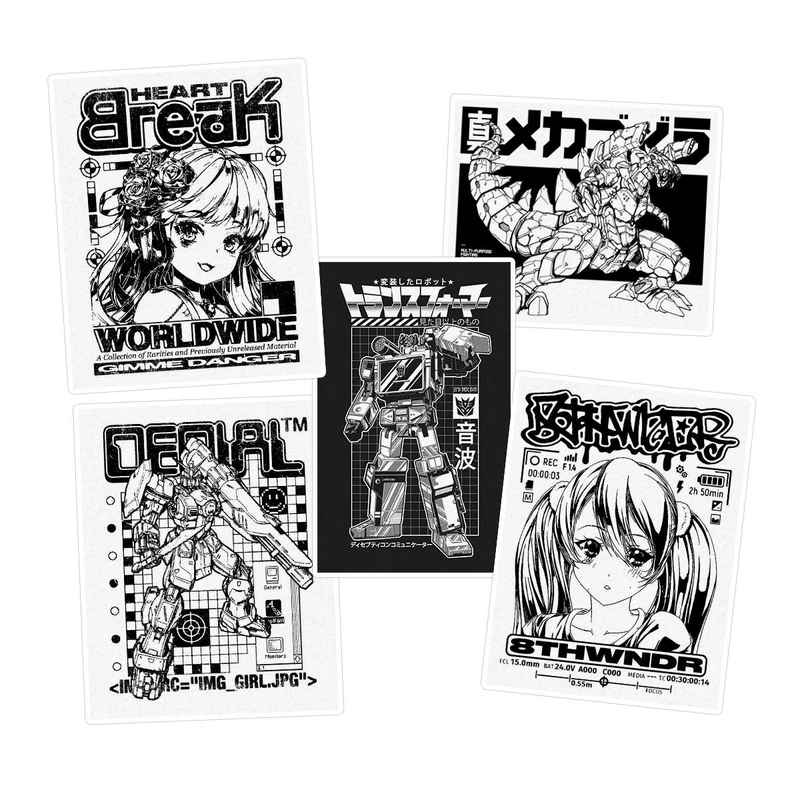   استیکر لپ تاپ ماسا دیزاین طرح anime کد COLSA مجموعه 5 عددی