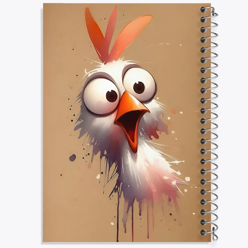 دفتر لیست خرید 50 برگ خندالو طرح جوجه ی متعجب کد F7937