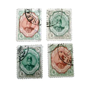 تمبر یادگاری مدل یادبود قاجار کد amad-110 مجموعه 4 عددی