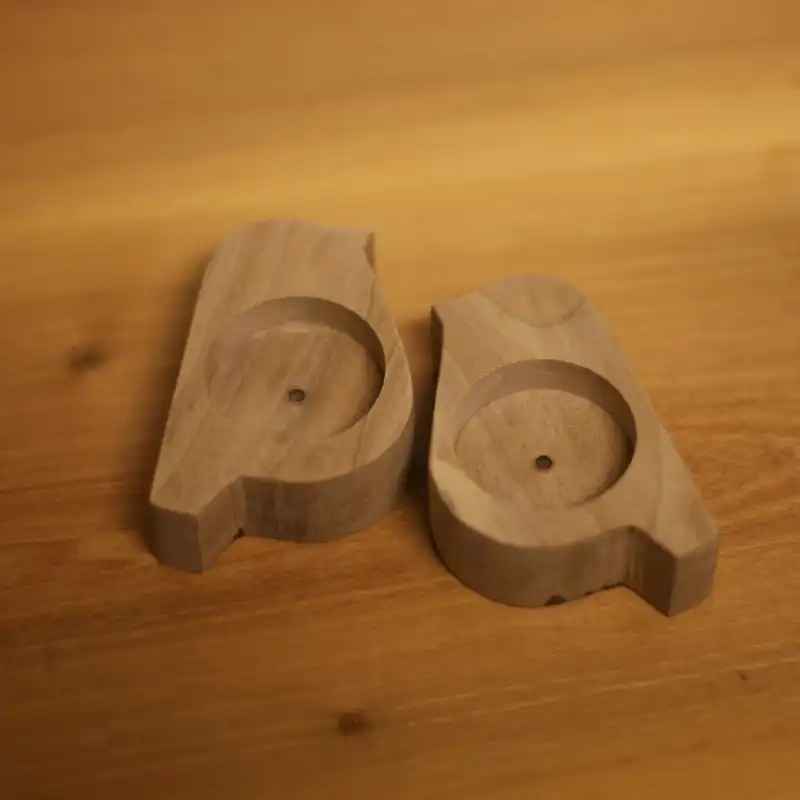 جاشمعی چوبی وودلندزون مدل پرنده بسته 2 عددی