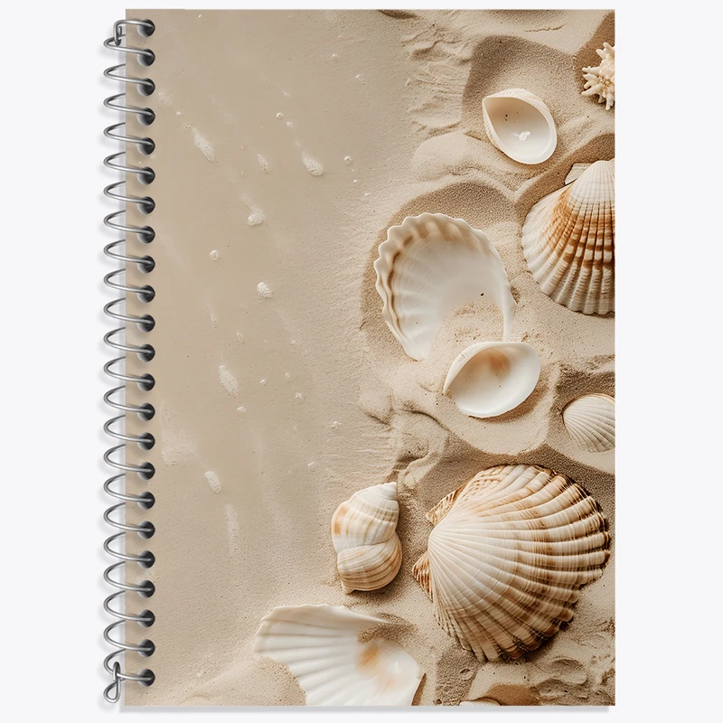 دفتر زبان 50 برگ خندالو مدل دو خط طرح صدف کد N5811