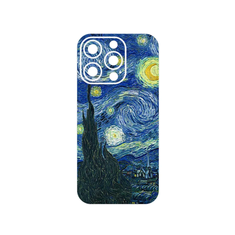 برچسب پوششی ماهوت مدل The Starry Night of van Gogh مناسب برای گوشی موبایل اپل iPhone 14 Pro