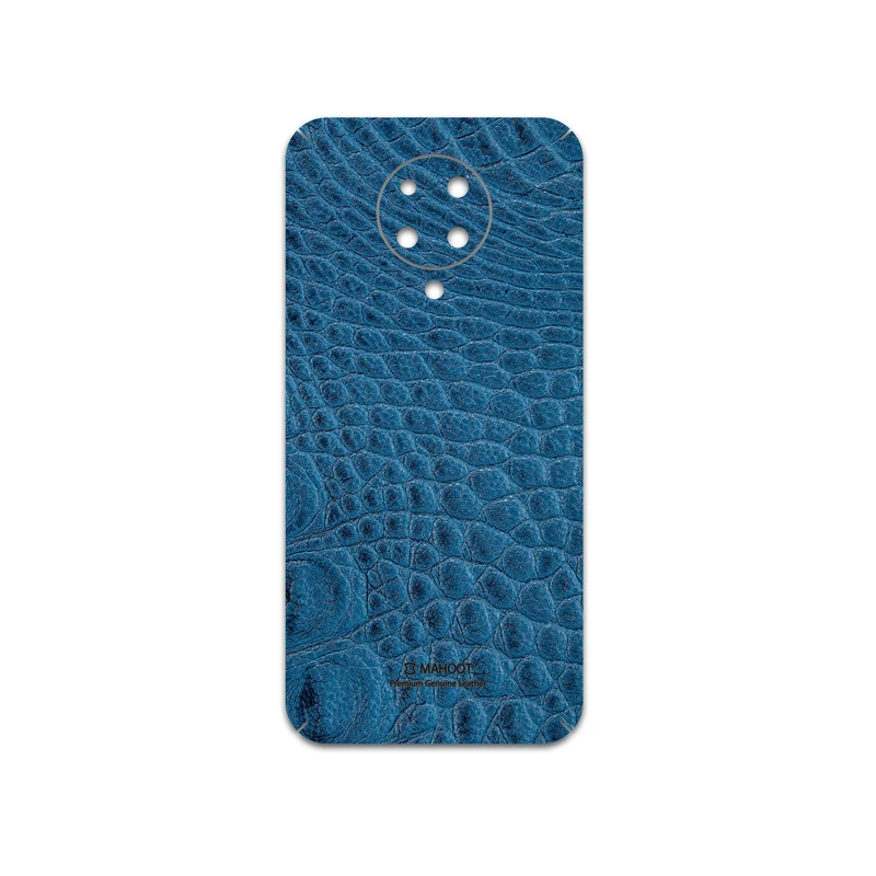برچسب پوششی ماهوت مدل Blue-Crocodile-Leather مناسب برای گوشی موبایل شیائومی Poco F2 Pro