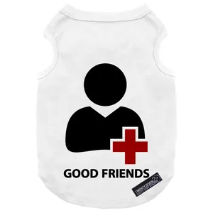 لباس سگ و گربه 27 مدل Good Friends کد MH982 سایز L