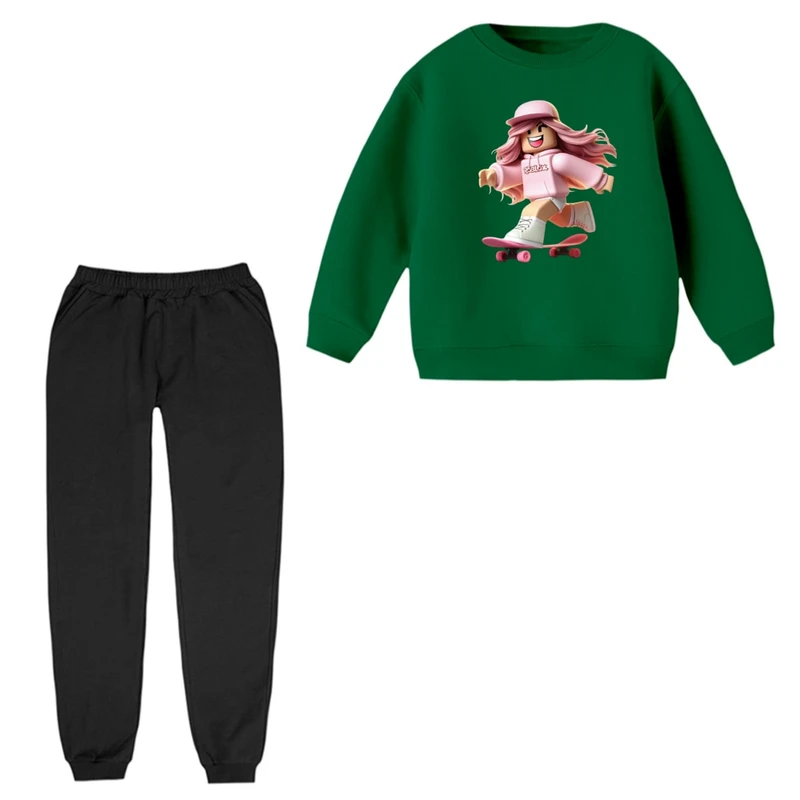 ست سویشرت و شلوار راحتی بچگانه مدل روبلاکس کد 2 