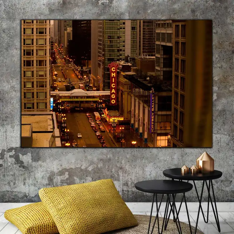 تابلو شاسی بکلیت طرح منظره شهری شیکاگو مدل SH-S2908