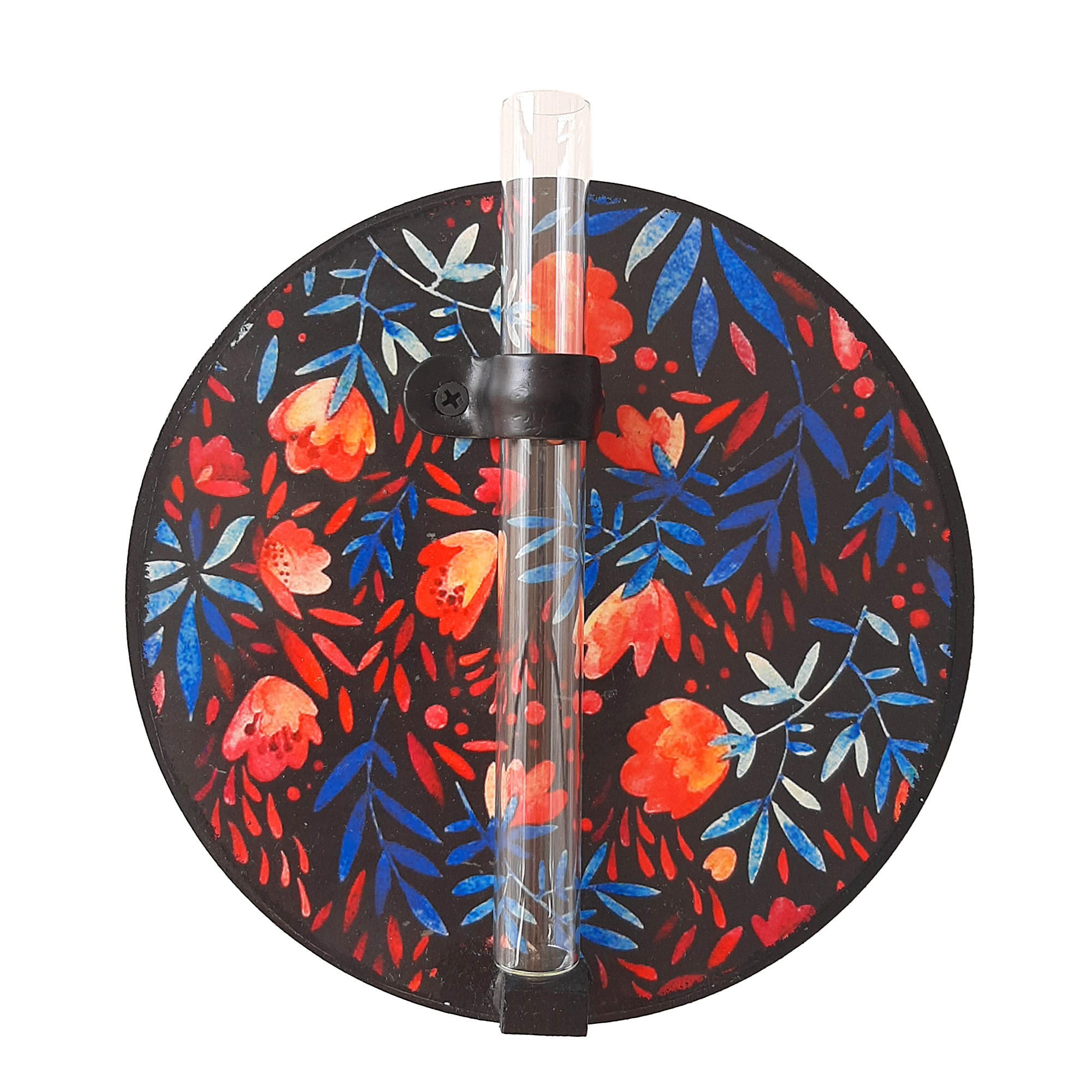 گلدان دیواری مدل شیشه آزمایش طرح بهار مجموعه 4 عددی