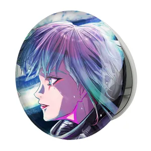 آینه جیبی خندالو طرح لوسی انیمه سایبرپانک مدل تاشو کد 24000 