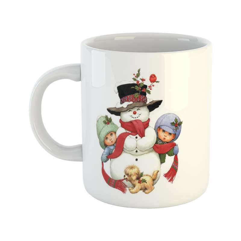 ماگ طرح کریسمس مدل آدم برفی Merry Christmas
