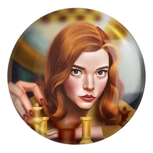 پیکسل خندالو طرح سریال گامبی وزیر کد 27798 مدل بزرگ
