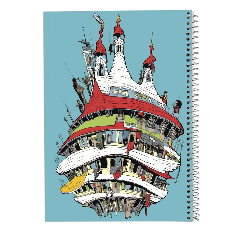 دفتر نت موسیقی 50 برگ مدوپد مدل Ghibli کد DF2517