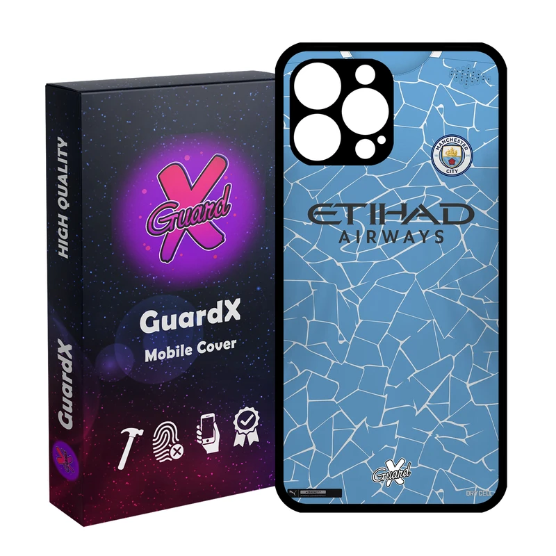 کاور گارد ایکس طرح Manchester City مدل Glass10249 مناسب برای گوشی موبایل اپل iPhone 12 Pro Max