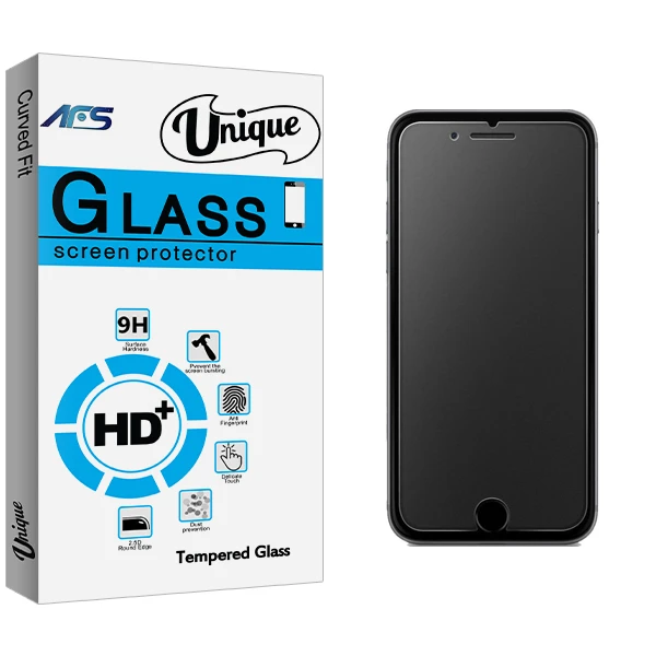 محافظ صفحه نمایش شیشه ای ای اف اس مدل Unique Glass مناسب برای گوشی موبایل اپل iPhone Se 2022