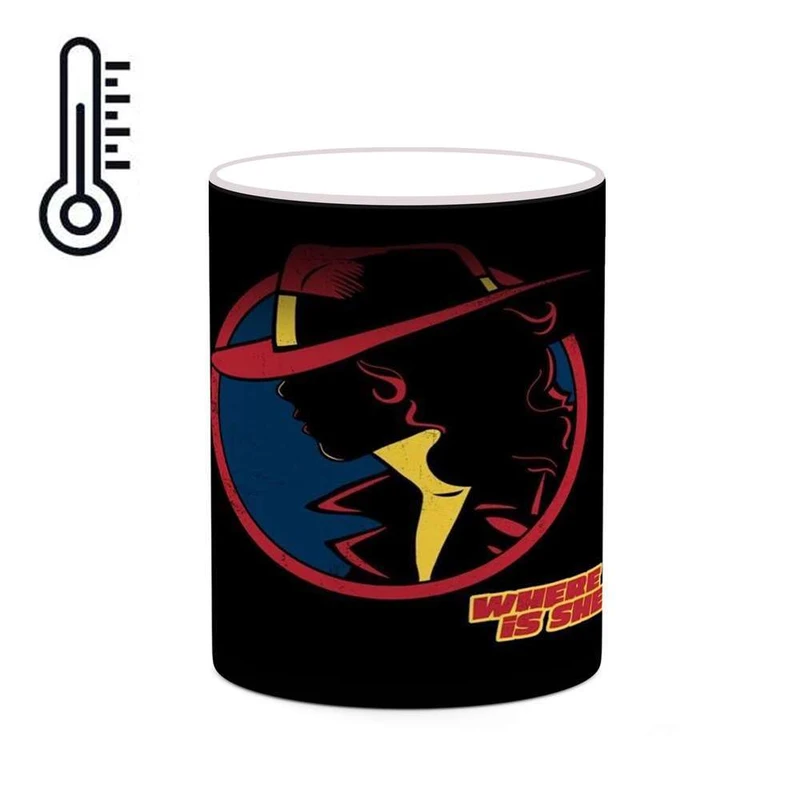 ماگ حرارتی کاکتی مدل کارتون Carmen Sandiego کد mgh22352