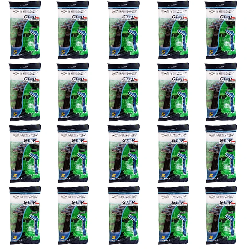 خود تراش وینسار مدل GT-H SUPER 0 بیست بسته 5 عددی