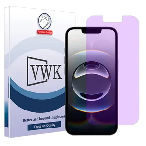 VWK Eye care model purple filter screen protector suitable for Apple iPhone 16e mobile phone 