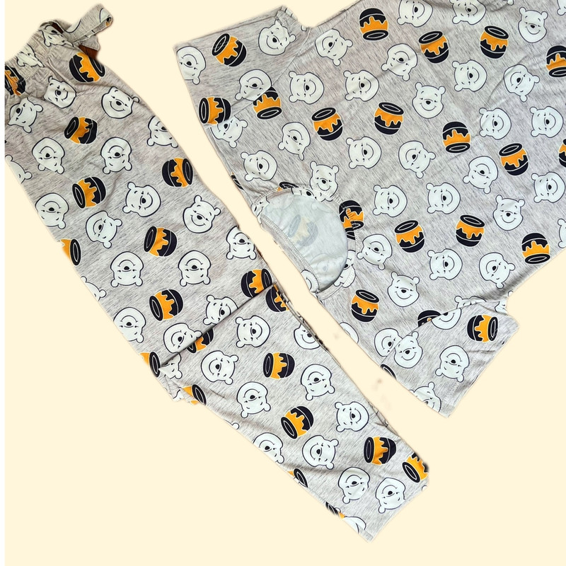 ست تی شرت و شلوار زنانه مدل پو و عسل