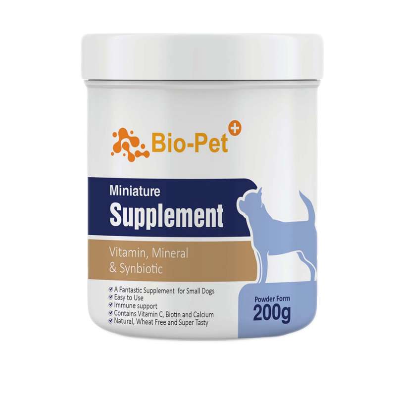 پودر مکمل سگ بایو پت مدل Miniature وزن 200 گرم پودر مکمل سگ بایو پت مدل Miniature وزن 200 گرم