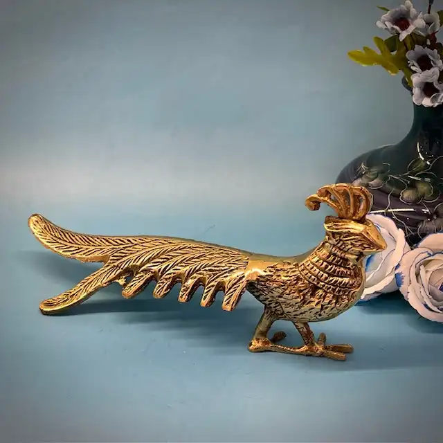 دکوری برنجی مدل طاووس متالوکس کد 829048