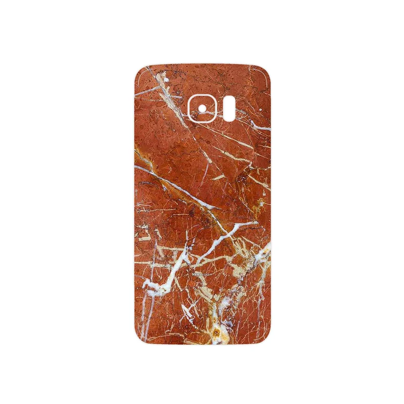 برچسب پوششی ماهوت مدل Red Marble مناسب برای گوشی موبایل سامسونگ Galaxy S7 Edge