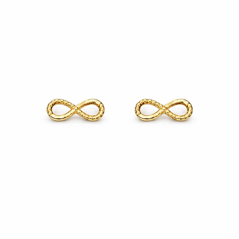 گوشواره میخی طلا 18 عیار زنانه کرابو مدل بی نهایت