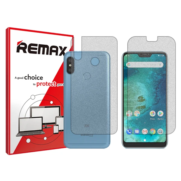 محافظ صفحه نمایش مات ریمکس مدل HyMTT مناسب برای گوشی موبایل شیائومی Mi A2 Lite /Redmi 6 Pro به همراه محافظ پشت گوشی