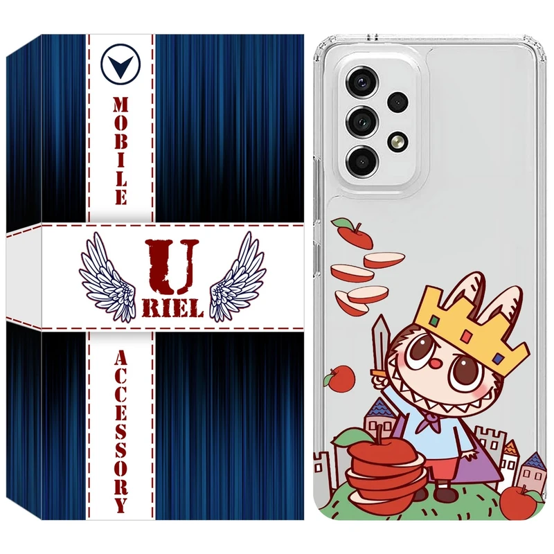 کاور یوریل مدل Clear کد 115 طرح لبوبو Labubu مناسب برای گوشی موبایل سامسونگ Galaxy A52 / A52s