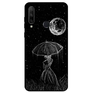Megafone Girl and Moon 1369 Cover For Huawei Y6P 2020