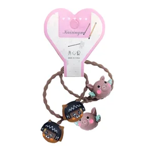 کش مو دخترانه مدل عروسکی کد S141 بسته 2 عددی