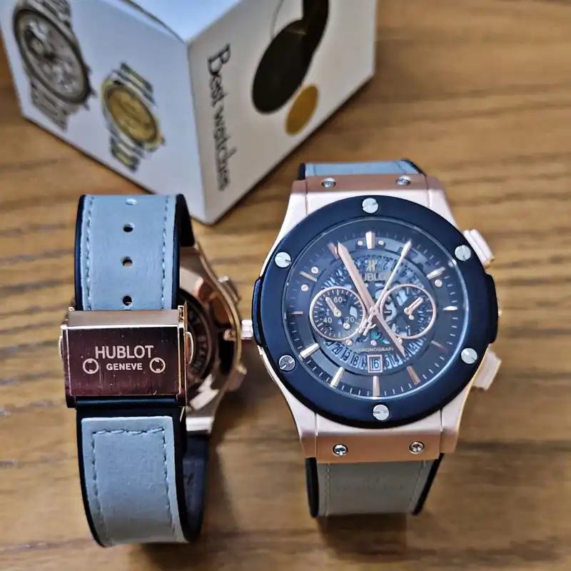 ست ساعت مچی عقربه ای  زنانه و مردانه  مدل اسکلتون