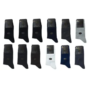 جوراب ساق بلند مردانه رووف مدل پنبه اعلا بسته ۱۲ عددی