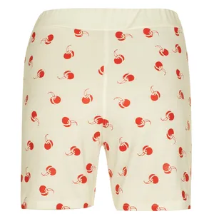 شلوارک زنانه افراتین مدل آلبالو رنگ شیری