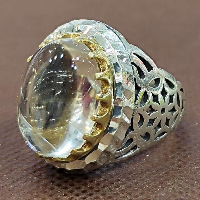 انگشتر نقره مردانه مدل سنگ در نجف کد 552 انگشتر نقره مردانه مدل سنگ در نجف کد 552