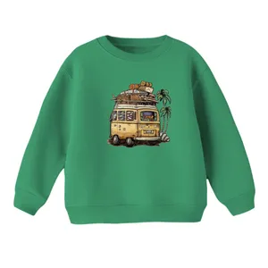 سویشرت بچگانه مدل ماشین کد ۷ رنگ سبز