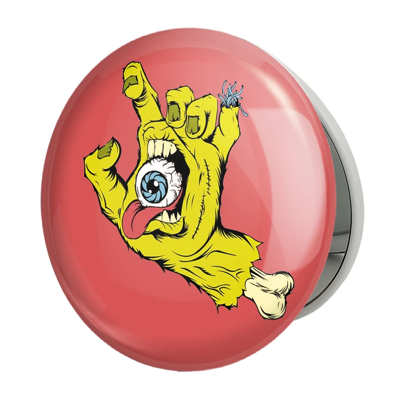 آینه جیبی خندالو طرح ترسناک مدل تاشو کد 1530 