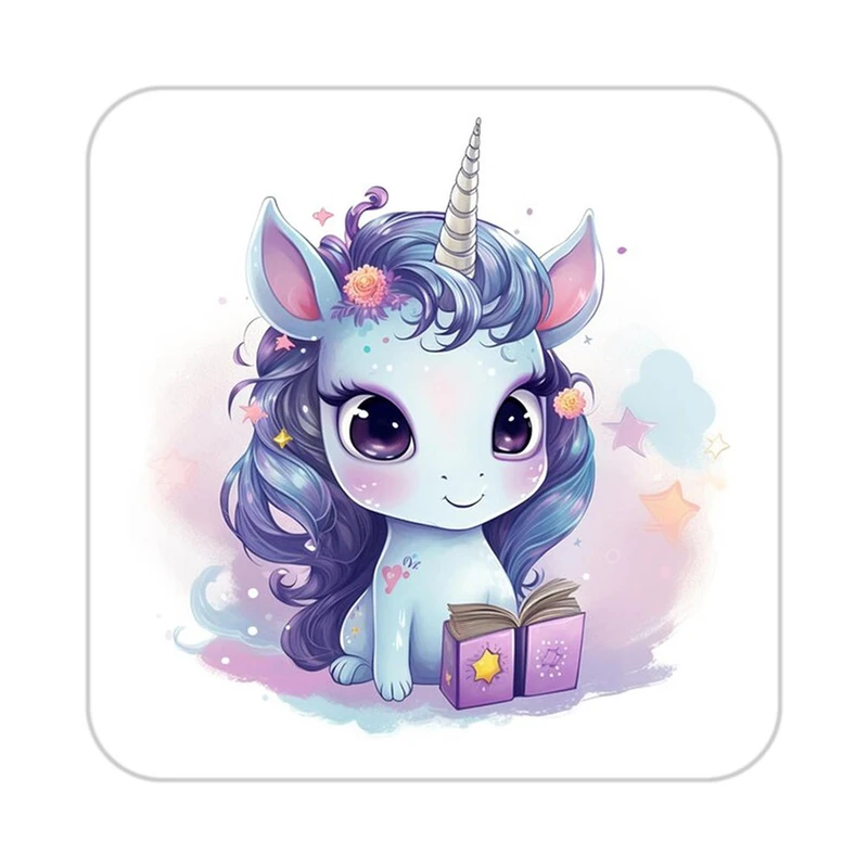 زیر لیوانی کاکتی طرح اسب تک شاخ و یونیکورن مدل mp29648