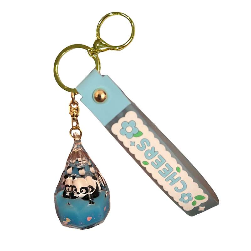 جاکلیدی دخترانه مدل آکواریومی طرح خرس پاندا کد JMI110