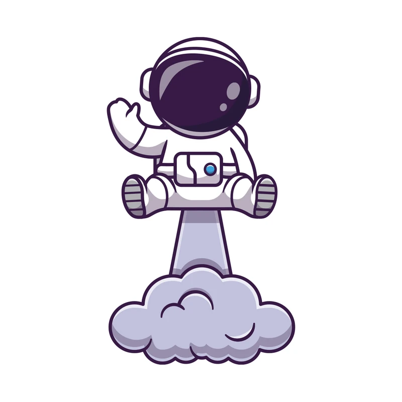 برچسب لپ تاپ پویا مارکت طرح فضانورد کد 1258