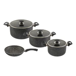 سرویس قابلمه و تابه گرانیت 7 پارچه مدل NNS