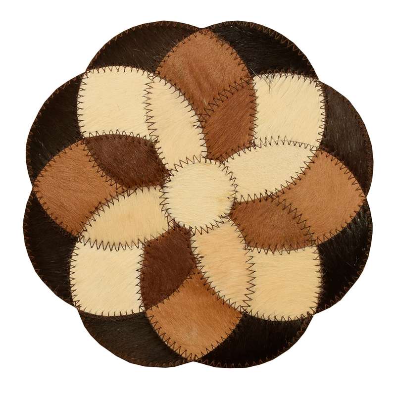 رومیزی کلاژ چرم و پوست مدل گل کد 0051 رومیزی کلاژ چرم و پوست مدل گل کد 0051