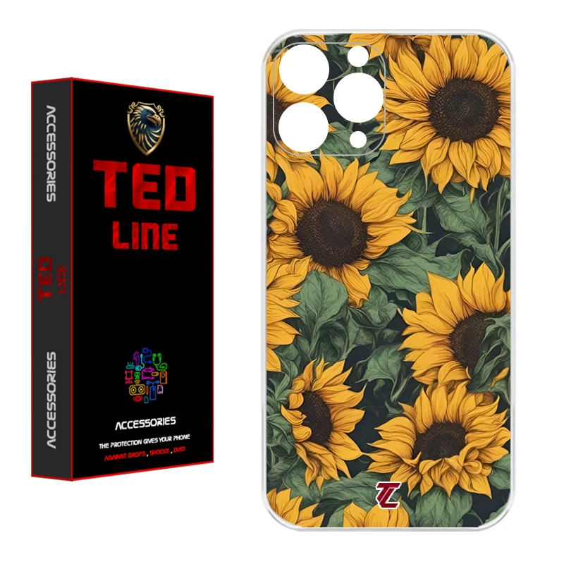 کاور تدلاین طرح گل آفتاب گردان کد 1145 مناسب برای گوشی موبایل اپل Iphone 11 Pro Max