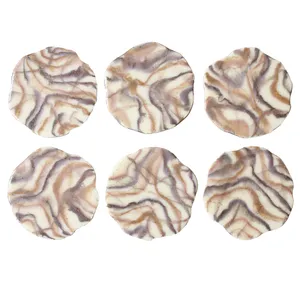 مجموعه ظروف هفت سین 6 پارچه طرح دورانا مدل Marble BC